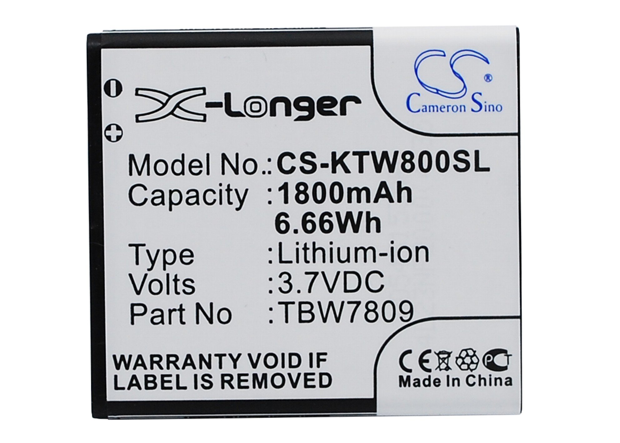K-Touch V9, U6, W80, T6, W806+, W806, U6, E6, V9, E806, U8 аккумулятор 1800mAh