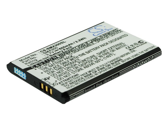 Samsung X300 melns tālruņa akumulators 600mAh