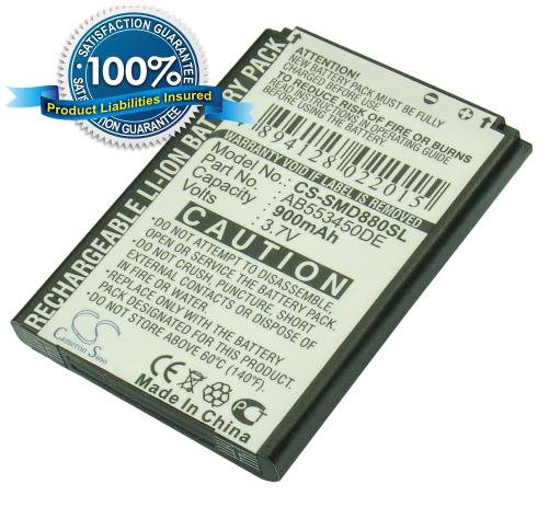 Samsung SGH-D880, SGH-D880i, SGH-D888, SGH-W619 akumulatoru  900mAh