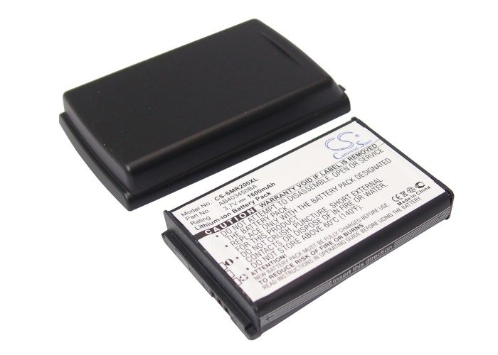 Samsung SCH-R200 Extended With Black Cover Back Cover akumulatoru  1600mAh