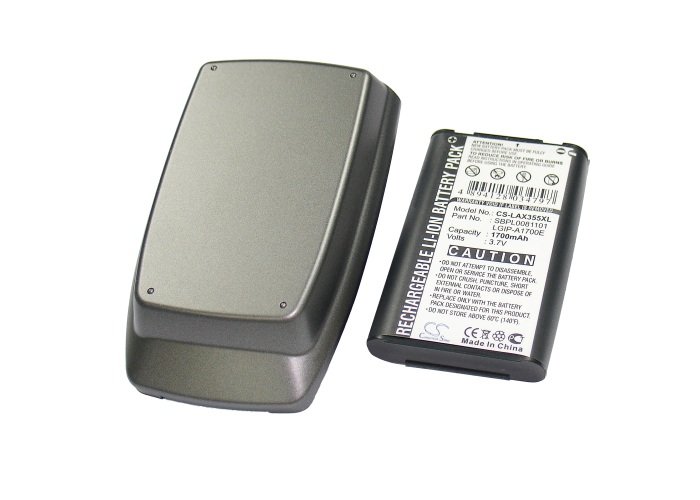 LG LX355, AX355 Extended аккумулятор с новой задней крышкой 1700mAh