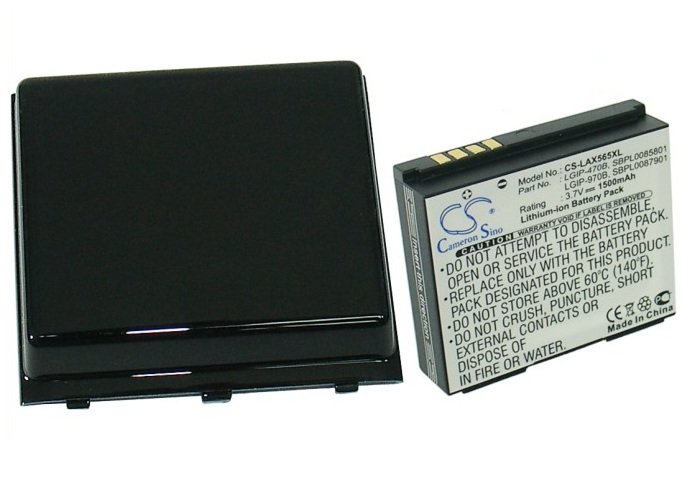 LG AX565, UX565, LX570, Muziq Extended аккумулятор с новой задней крышкой 1500mAh