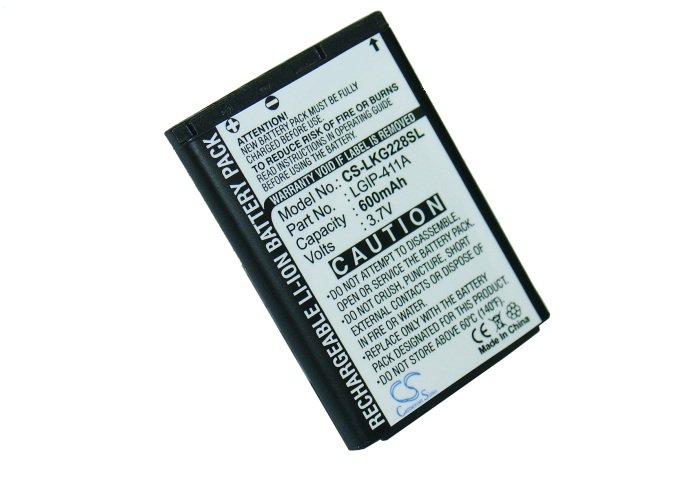 LG KG288, LX160, CG180, CG810 аккумулятор 600mAh