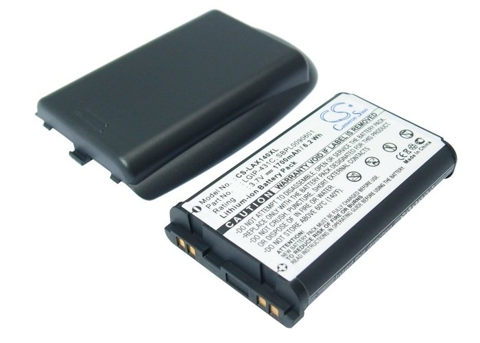 LG AX140, AX145, UX140, UX145 Extended аккумулятор с новой задней крышкой 1700mAh