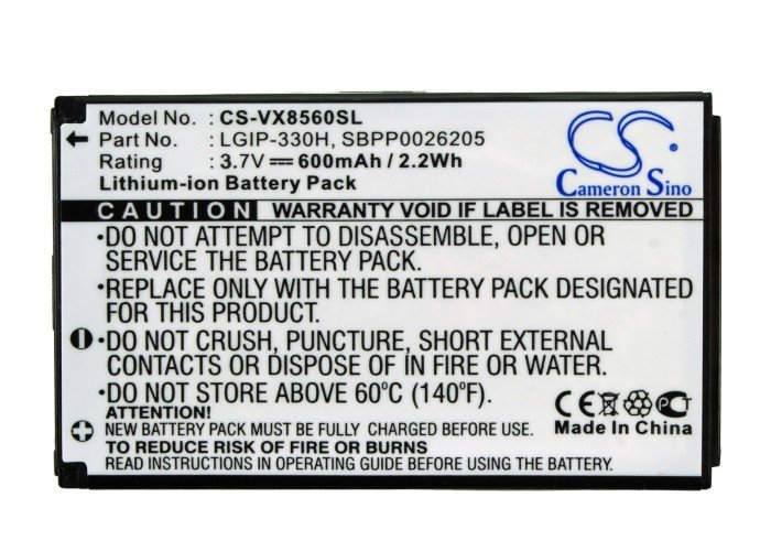 LG VX8560, Chocolate 3 аккумулятор 700mAh