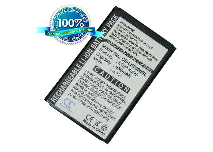 LG LGIP-430G Li-ion аккумулятор телефона 650mAh