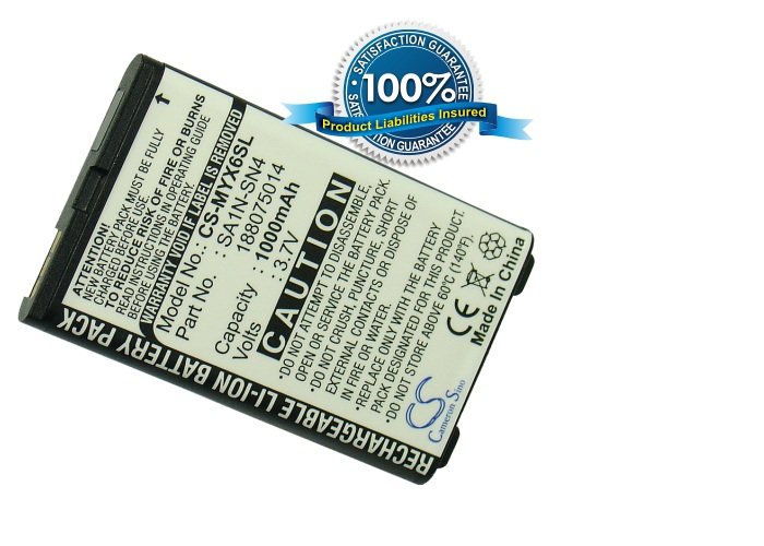 Sagem MY-X6, MY-X7, MYV-65, MYV-75, MYX6, MYX7, MYV65, MYV75 mobile phone battery 1000mAh Li-ion
