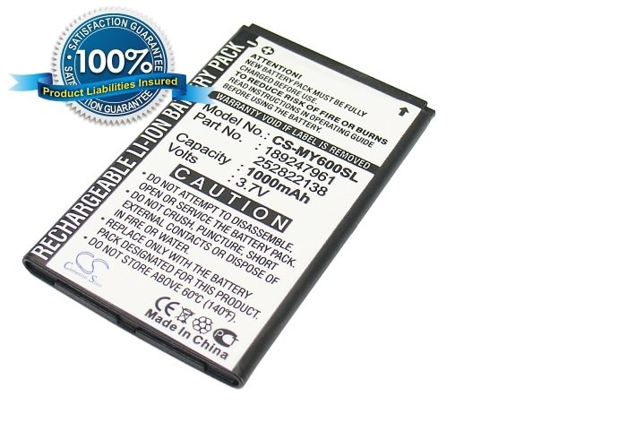 Sagem MY600x, MY600v, MY800x, MY800v mobile phone battery 1000mAh Li-ion