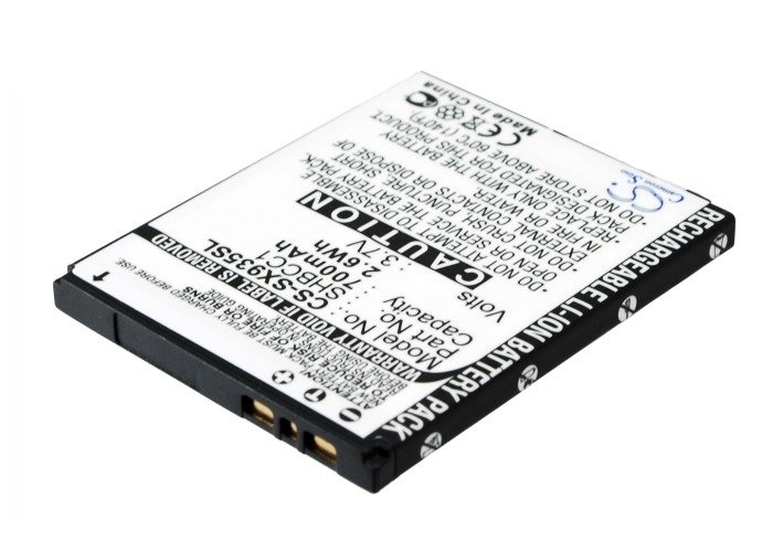 Sharp Waterpoof 935SH, 936SH, 934SH akumulatoru 600mAh Li-ion