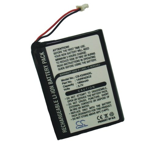 Garmin iQue 3200, GPS akumulatoru 1600mAh Extended