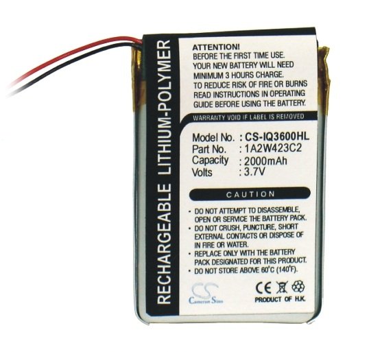 Garmin iQue 3200 GPS akumulatoru 2000mAh Extended