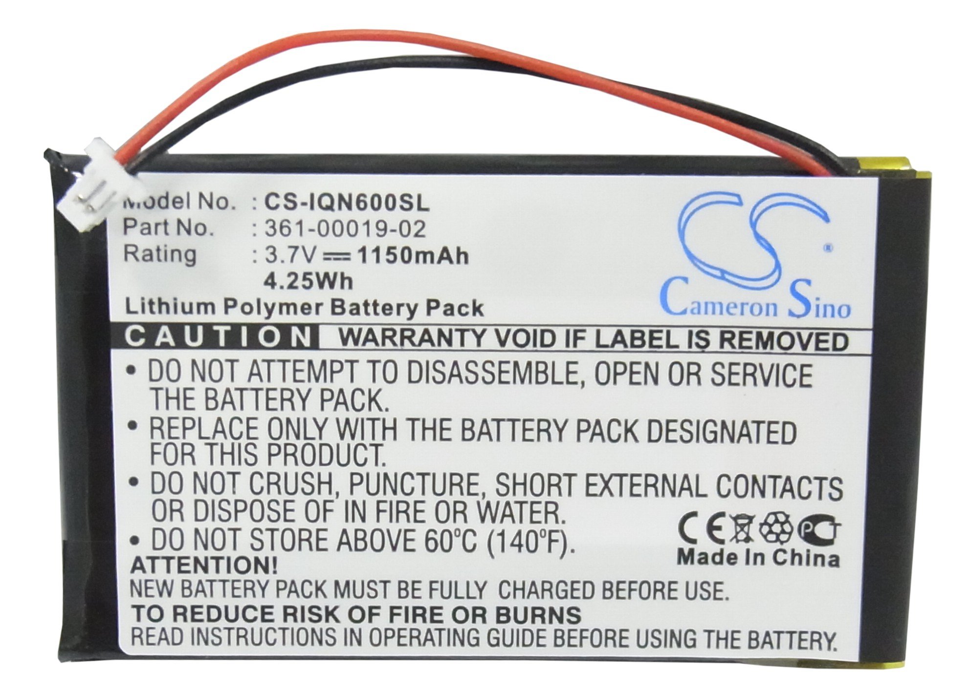 Garmin Nüvi 600 GPS akku 1500mAh