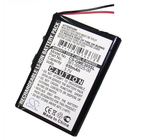 Garmin Edge 305 GPS akumulatoru 850mAh