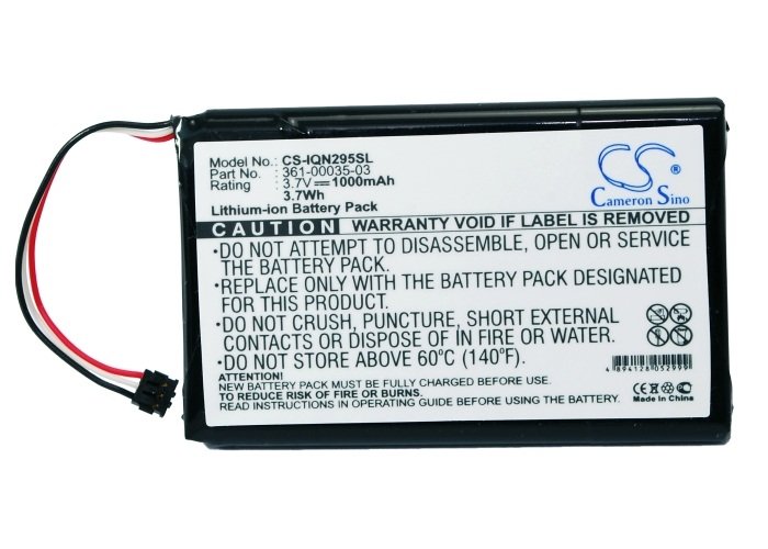 Garmin Nuvi 2595LMT, Nuvi 2555LMT Li-ion GPS battery 1000mAh