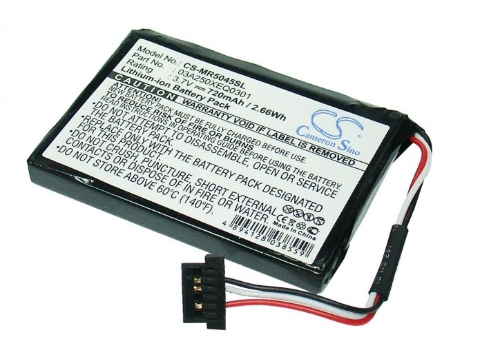 Magellan RoadMate 5045 akku 720mAh