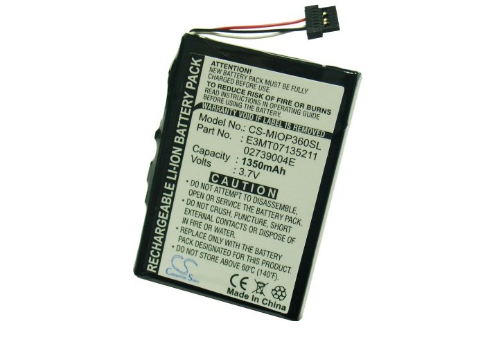 Mitac Mio P360, Mio P560 Li-ion battery 1350mAh