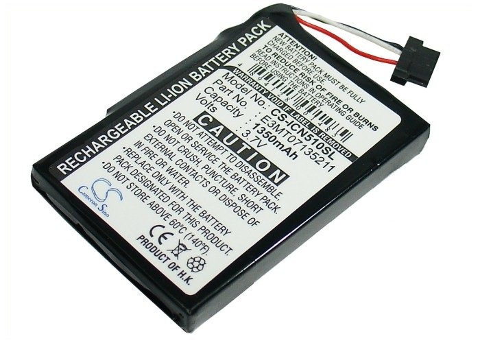 Navman iCN 510, iCN 520, iCN 530, iCN550 battery 1350mAh Li-ion