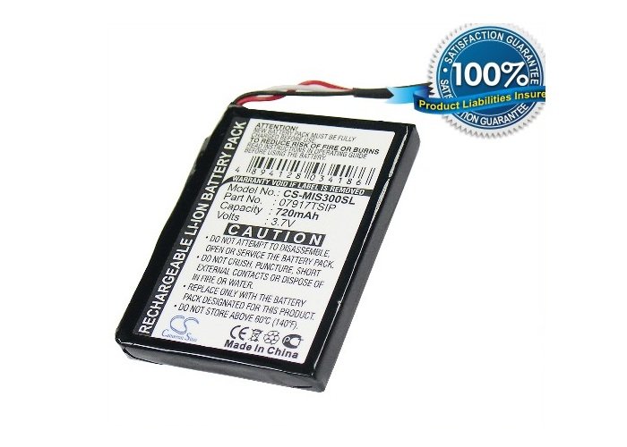 Navman Spirit 300, Spirit 555 akku 720mAh Li-ion