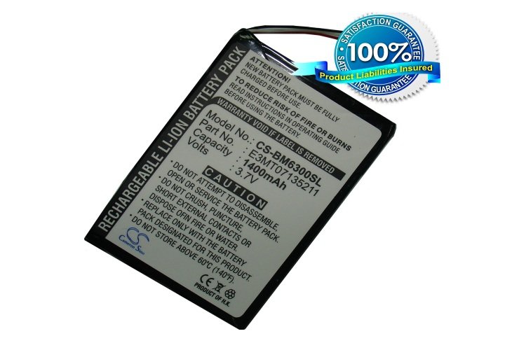 BlueMedia BM6300, BM6300T, PNA 150 battery 1400mAh Li-ion