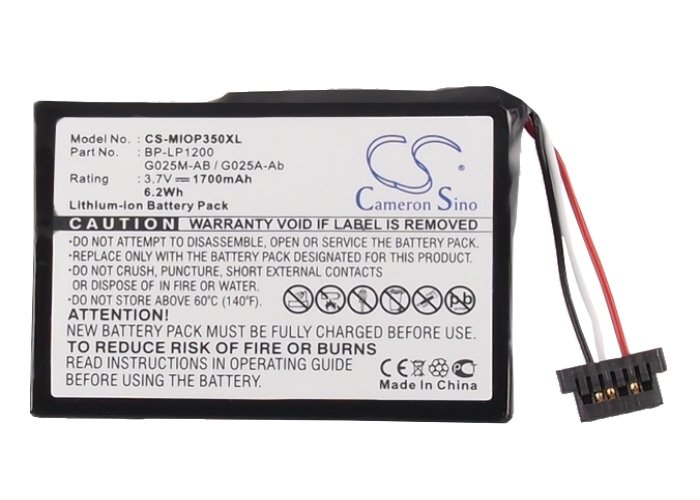 Navigon Triansonic PNA 4000 GPS battery 1700mAh Li-ion