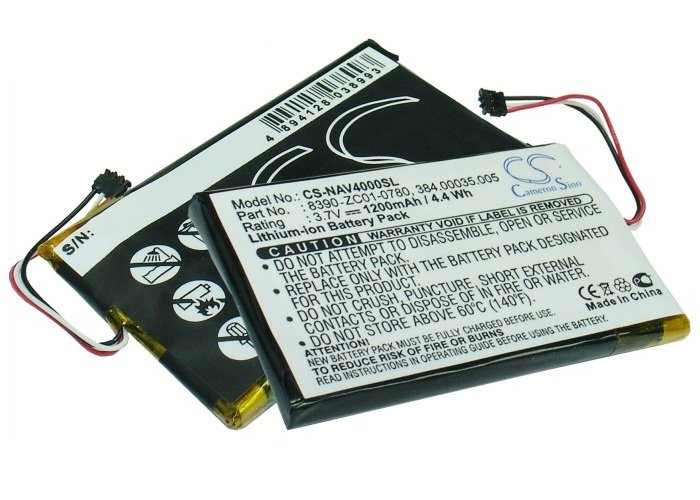 Navigon 40 Easy, 40 Plus, 40 Premium mobile phone battery 1200mAh Li-PL
