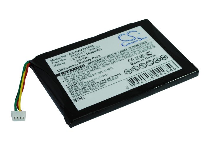 Navigon 7210, 7310 battery 1600mAh Li-ion
