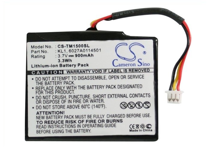 TomTom VIA 1505T Li-ion aku 900mAh