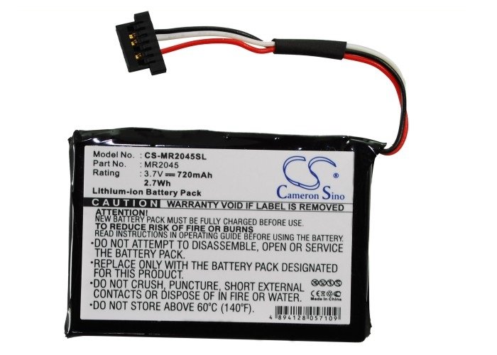 Magellan RoadMate 2120T, RoadMate 2055, RoadMate 2045 akku 720mAh
