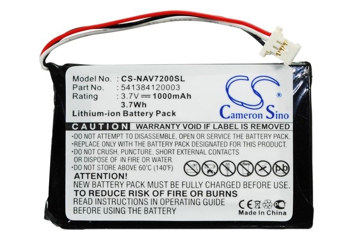 Navigon 81xx, 8110, 8310 аккумулятор 1300mAh