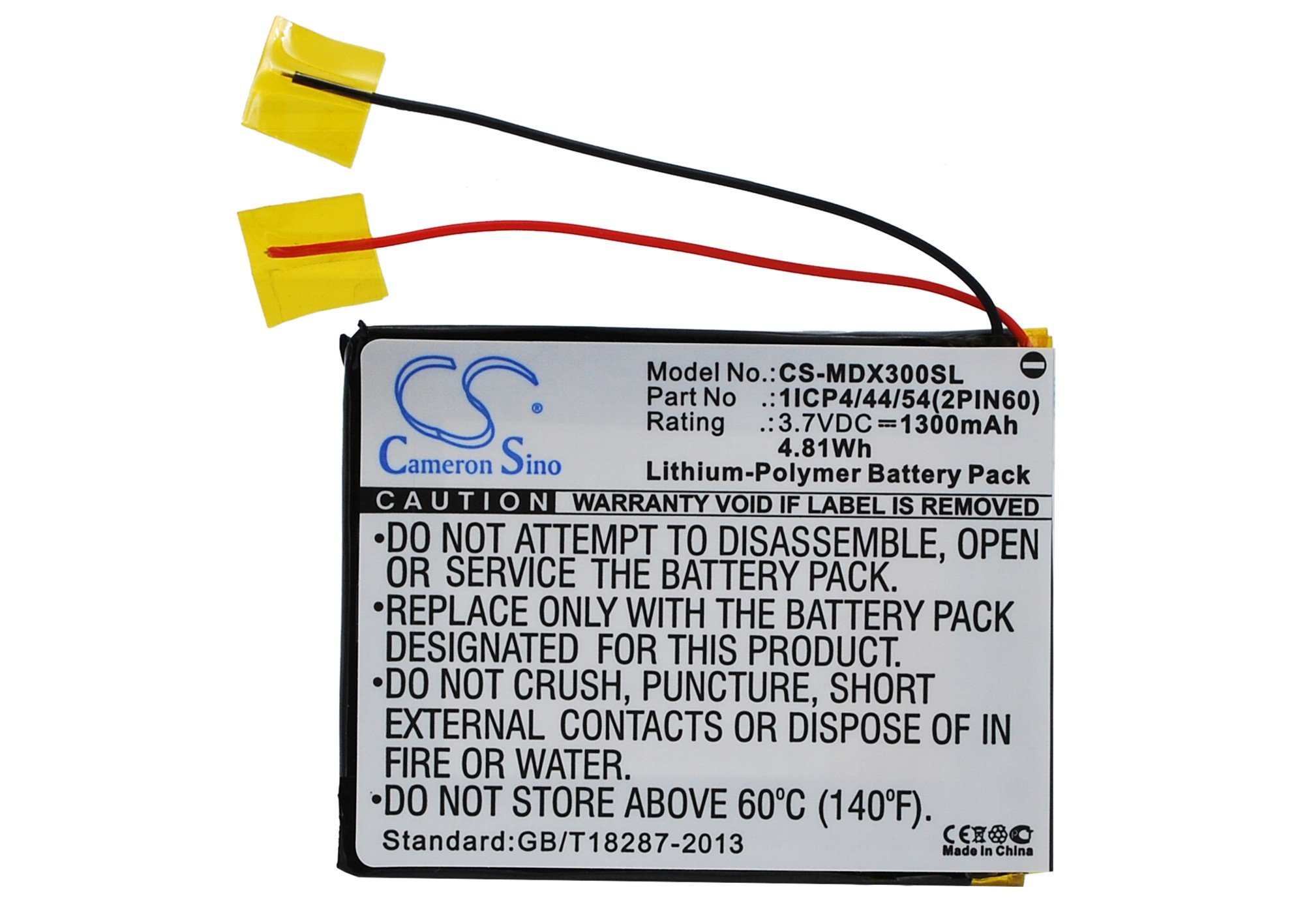 Modecom 1ICP4/44/54(2PIN60) akku 1300mAh