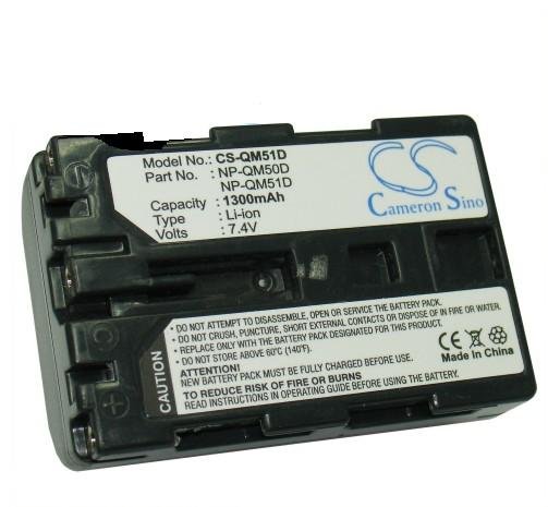 Sony NP-QM50, NP-QM51 battery 1300mAh