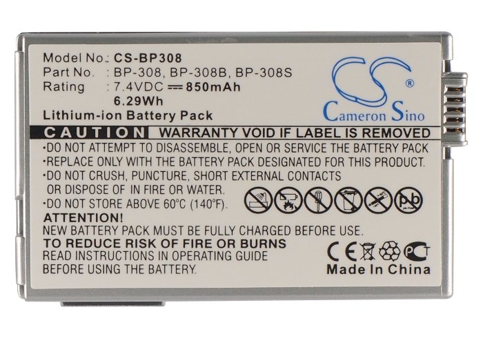 Canon BP-308 аккумулятор 850mAh