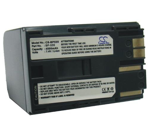 Canon BP-535 battery 4500mAh