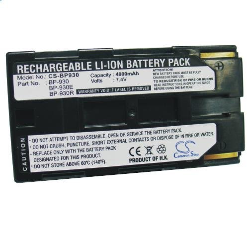 Canon BP-930 battery 4000mAh