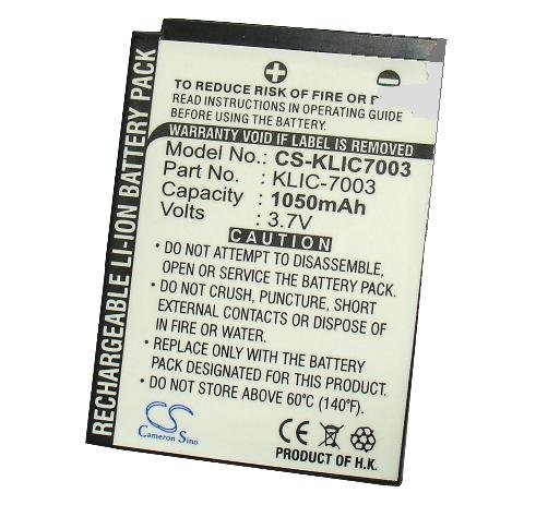 Kodak KLIC-7003 kaamera aku 1050mAh