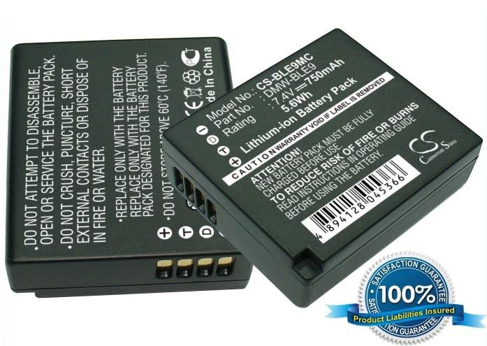 Panasonic DMW-BLE9 battery 750mAh
