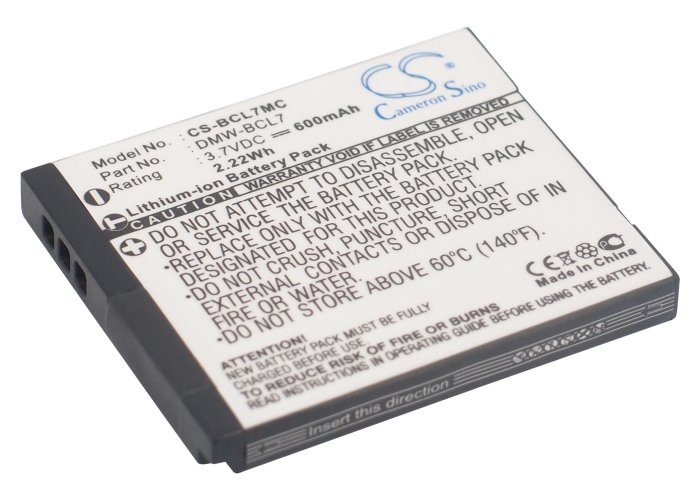 Panasonic DMW-BCL7 battery 600mAh