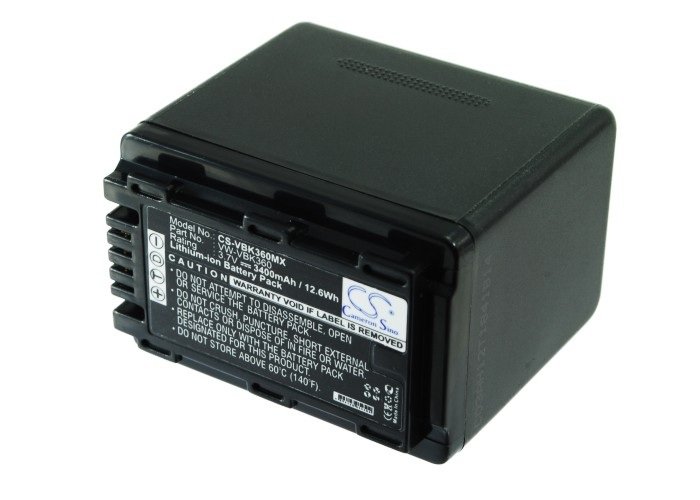 Panasonic VW-VBK360 battery 3400mAh