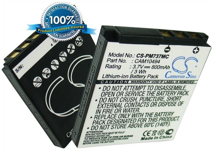 Polaroid CAM10494, M737 battery 800mAh