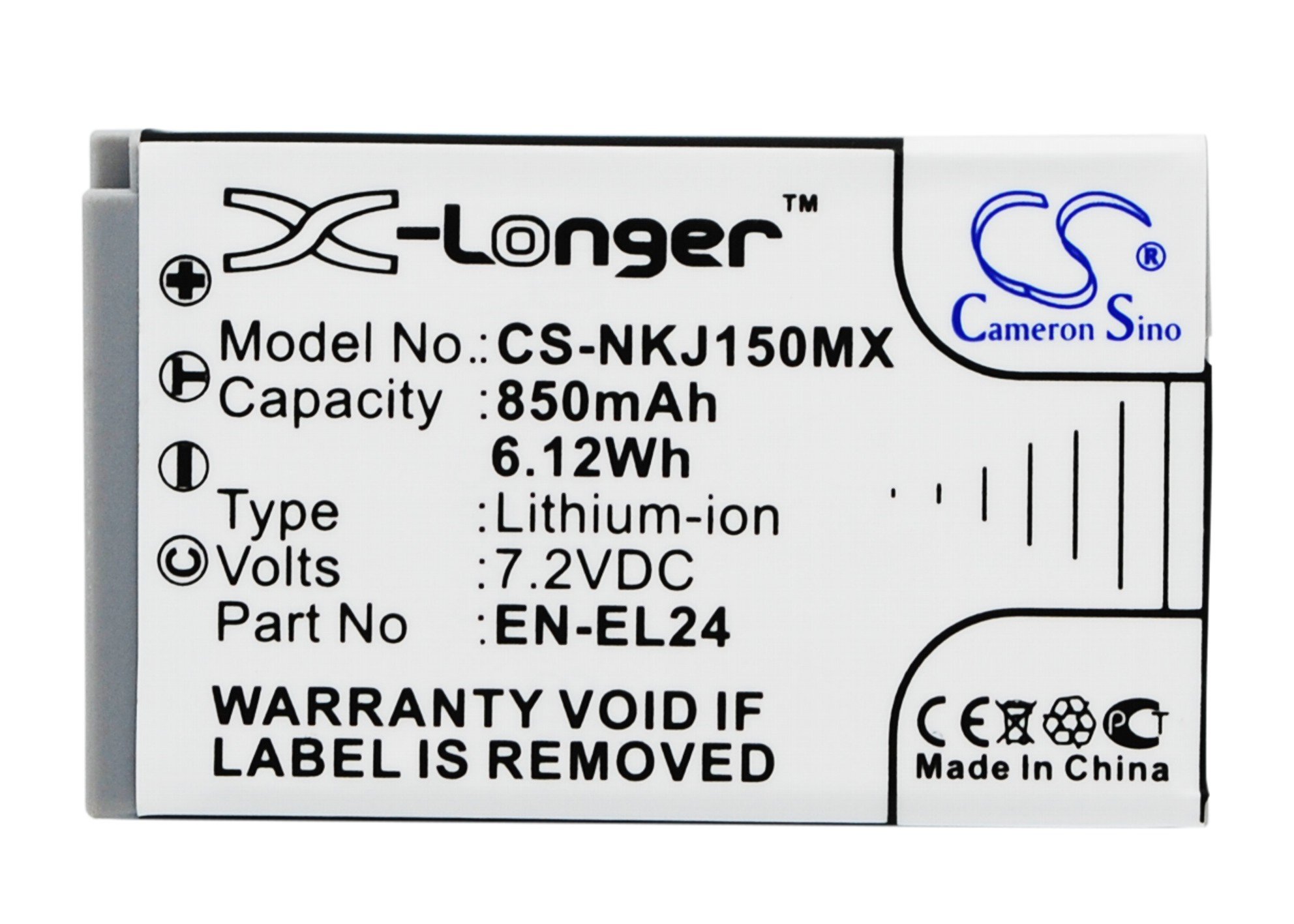 Nikon EN-EL24 аккумулятор 850mAh