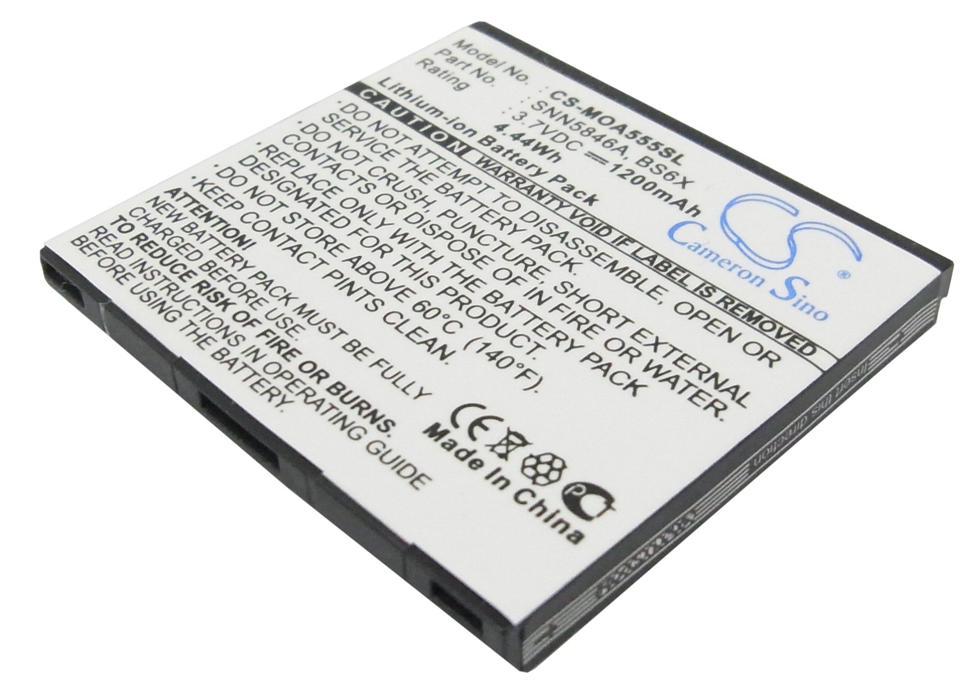 Motorola Devour A555, Calgary, XT800, MB501 akku 1200mAh