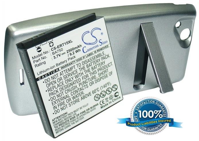 Sony Ericsson BA750 aku 2500mAh uue hõbehalli tagakaanega