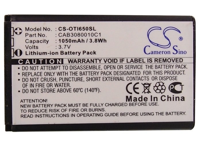 Alcatel CAB3080010C1 аккумулятор 1050mAh
