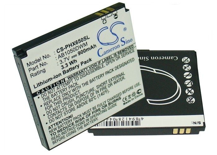 Philips AB1050DWM akumulatoru 1000mAh