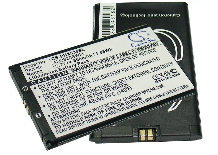 Philips AM0920BWM akumulatoru 500mAh