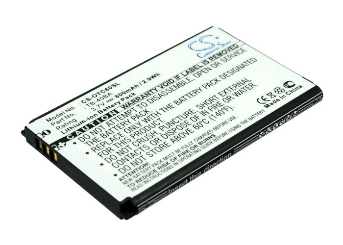 Alcatel OT-C60, One Touch C60 TB-40BA аккумулятор 800mAh