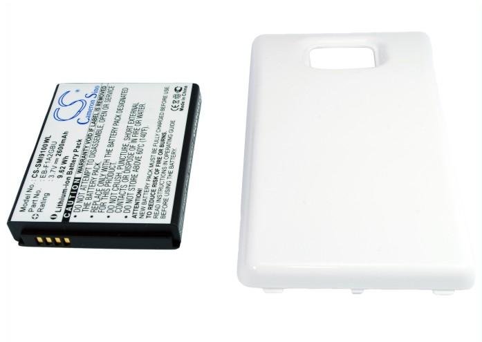 Samsung Extended with White Color Back Cover EB-F1A2GBU, EB-FLA2GBU, EB-L102GBK akumulatoru 2600mAh