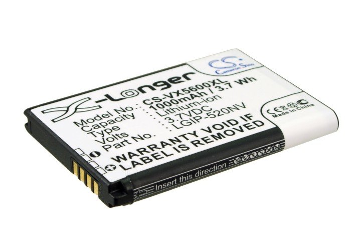 LG SBPL0099202, LGIP-520NV-2, SBPL0102702 аккумулятор 1000mAh