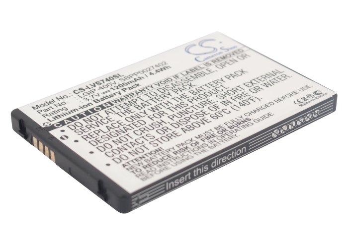 LG SBPL0102302, SBPP0027402 аккумулятор 1200mAh
