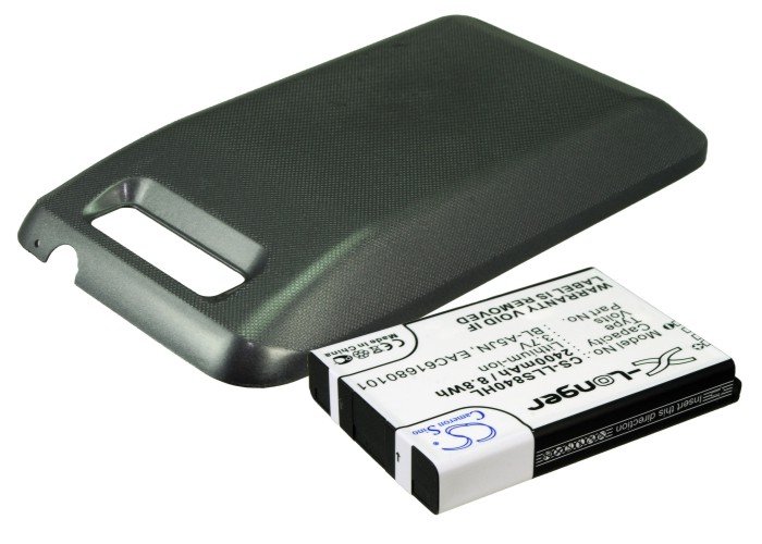 LG Extended With Back Cover BL-A5JN, EAC61680101 аккумулятор 2400mAh